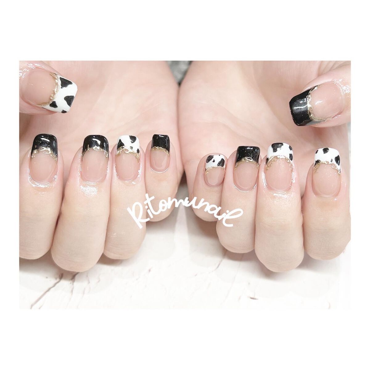 Nailist .s on LIPS 「❥______.お客様ネイル🤍🏹持ち込み画像を参考に𓂃🎀𓈒𓏸や..」(1枚目)