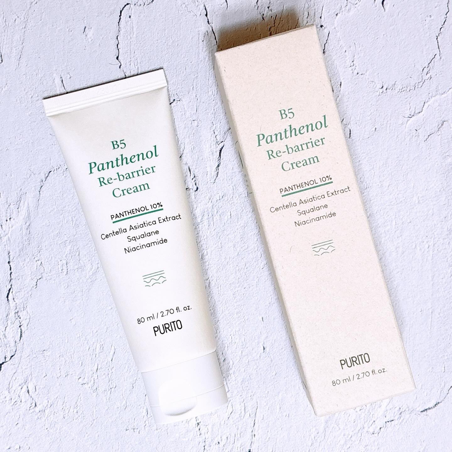 B5パンテノールリバリアクリーム/PURITO/フェイスクリームを使ったクチコミ（1枚目）