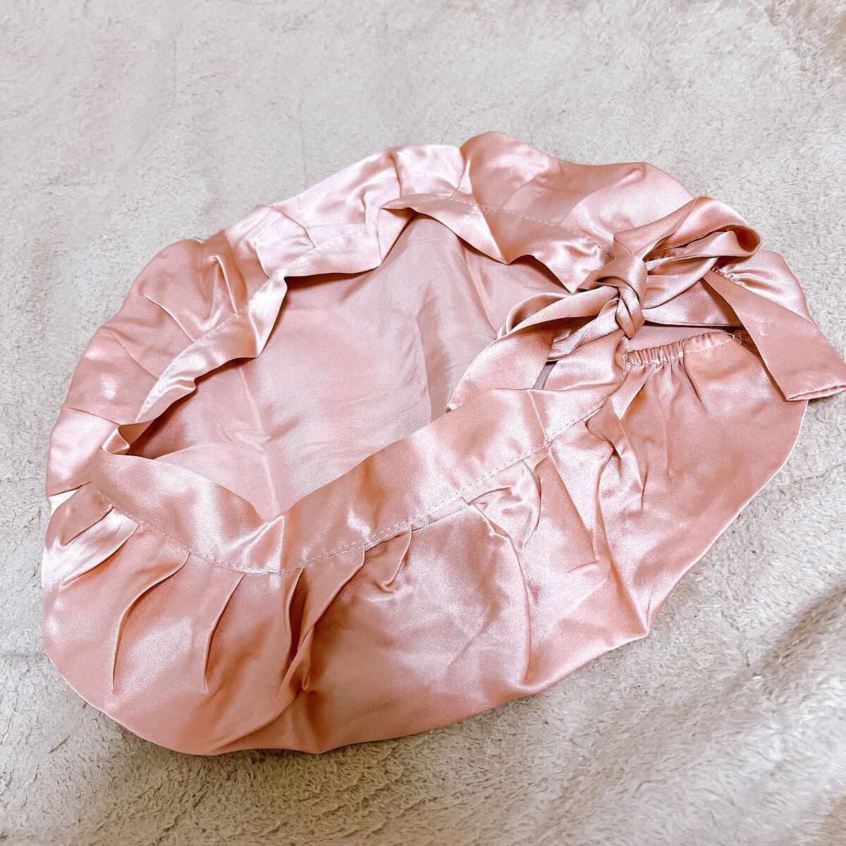 シルク ナイトキャップ/AQSHOP/ヘアケアグッズを使ったクチコミ（3枚目）