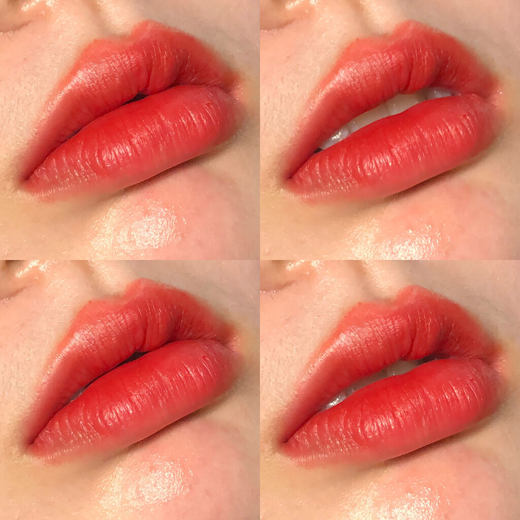 ルージュ アンリミテッド マット [メタリック] MET M RD 163(限定)/shu uemura/口紅を使ったクチコミ（2枚目）