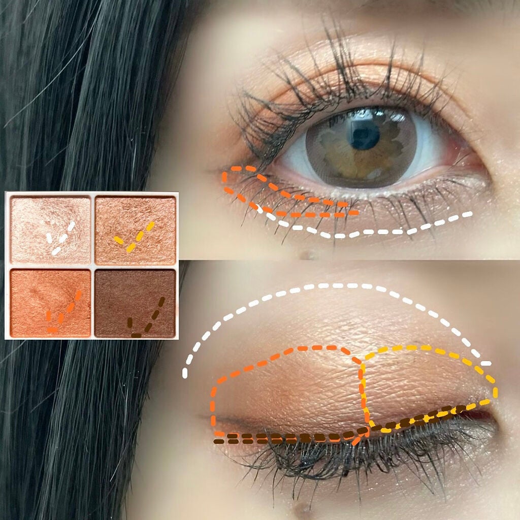 シルキースフレアイズ/キャンメイク/アイシャドウパレットを使ったクチコミ(3枚目)