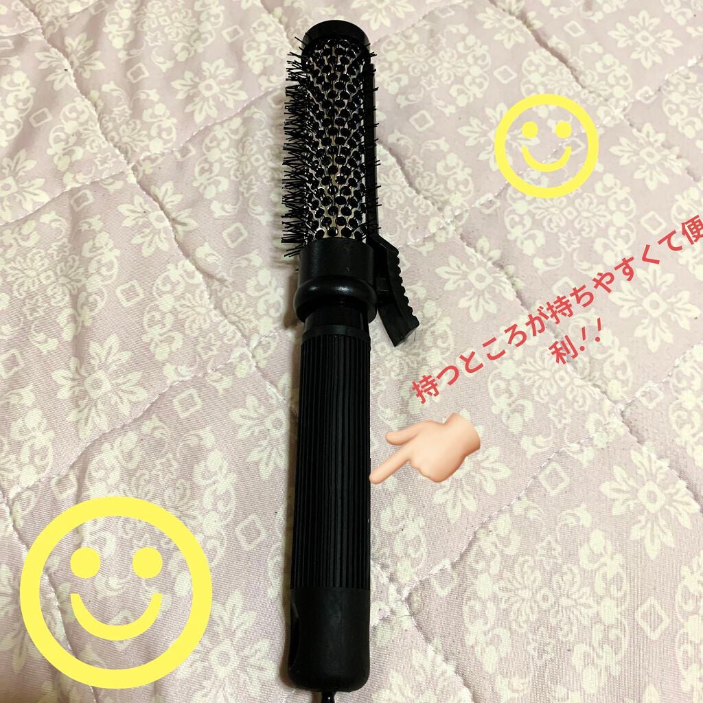 クリップ熱伝導ヘアブラシ/DAISO/ヘアブラシを使ったクチコミ(3枚目)