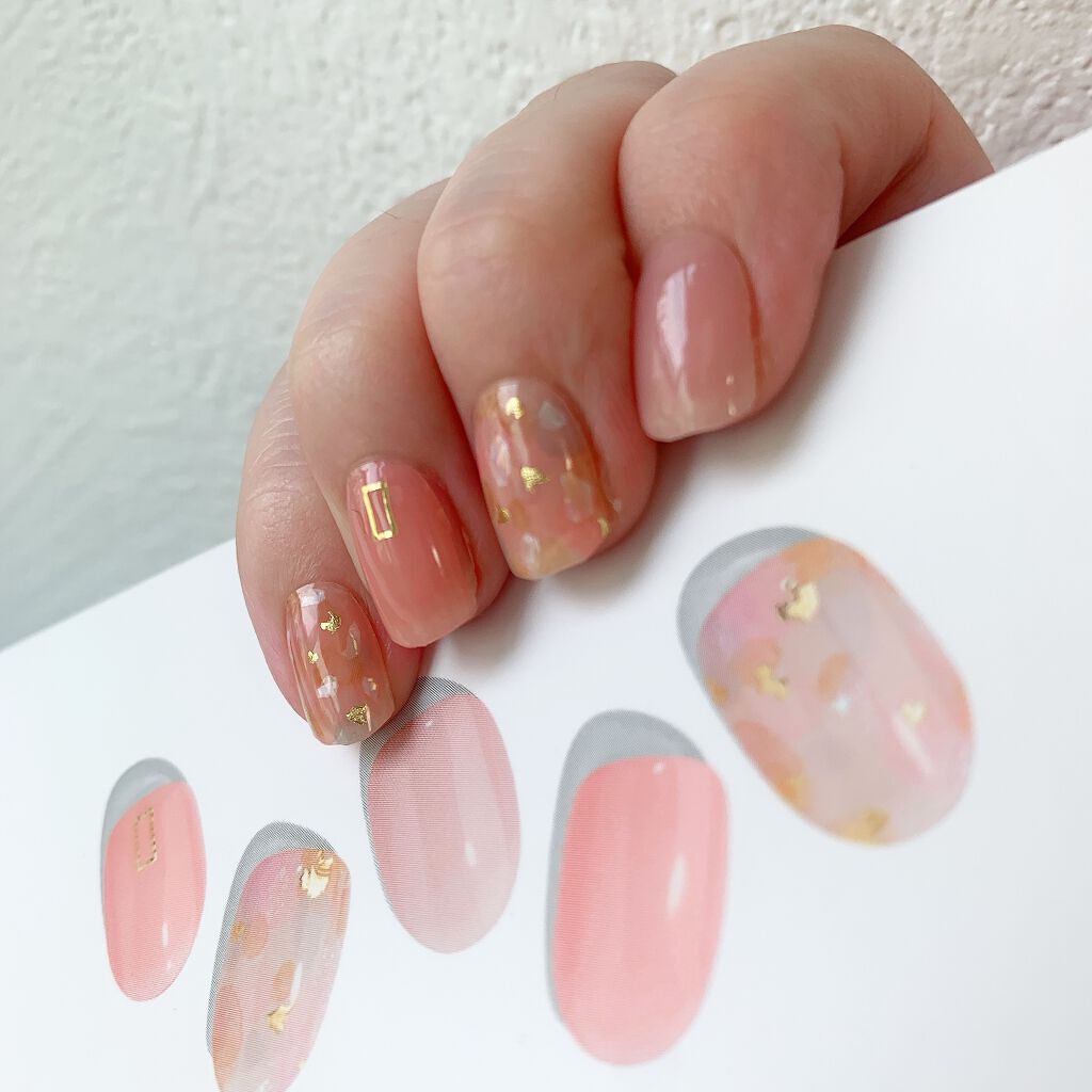 セミキュアジェルネイル(ハンド)/ohora/ネイルシールを使ったクチコミ(4枚目)