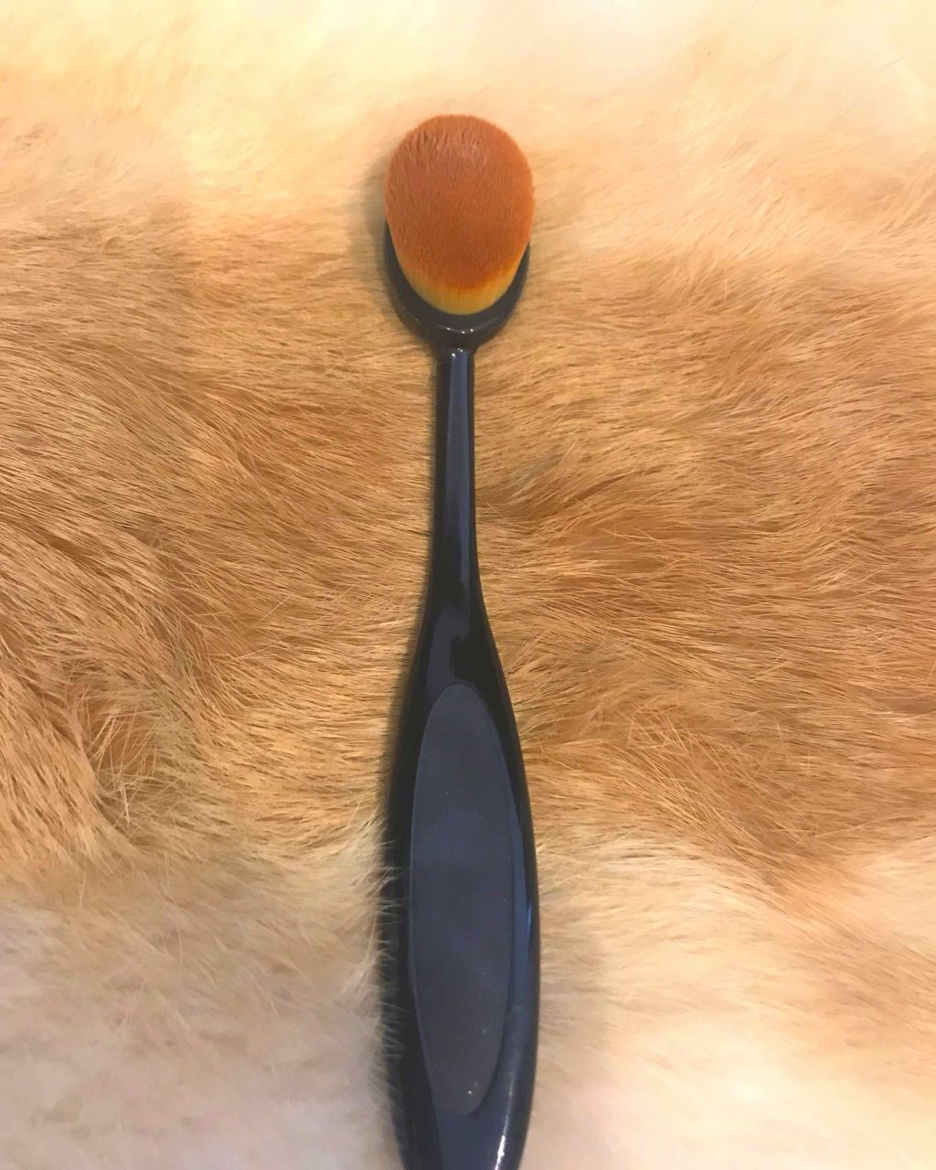 春姫ファンデーションブラシ(オーバル型)/DAISO/メイクブラシを使ったクチコミ(2枚目)