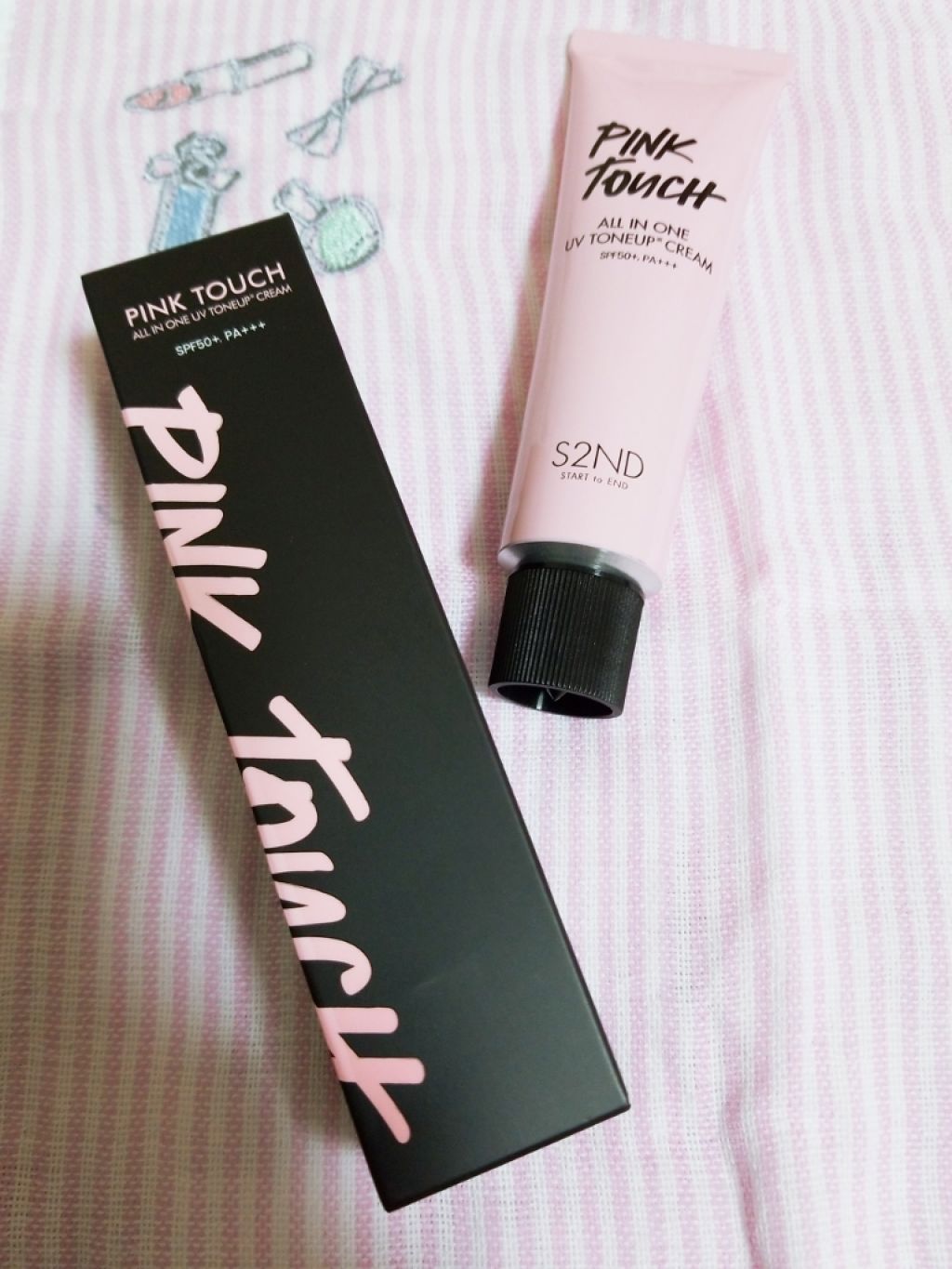 ピンクタッチ UVトーンアップクリーム/S2ND/化粧下地を使ったクチコミ（1枚目）