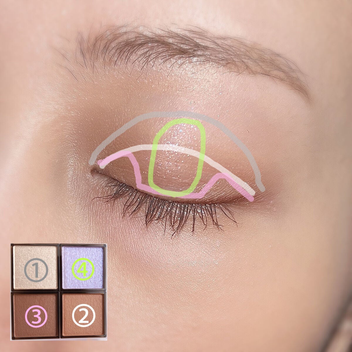 アイプランナーパレット/excel/アイシャドウパレットを使ったクチコミ(5枚目)