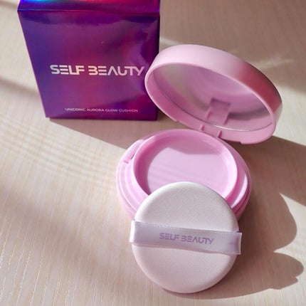 ユニコーン オーロラ光彩クッション/SELF BEAUTY/クッションファンデーションを使ったクチコミ(2枚目)