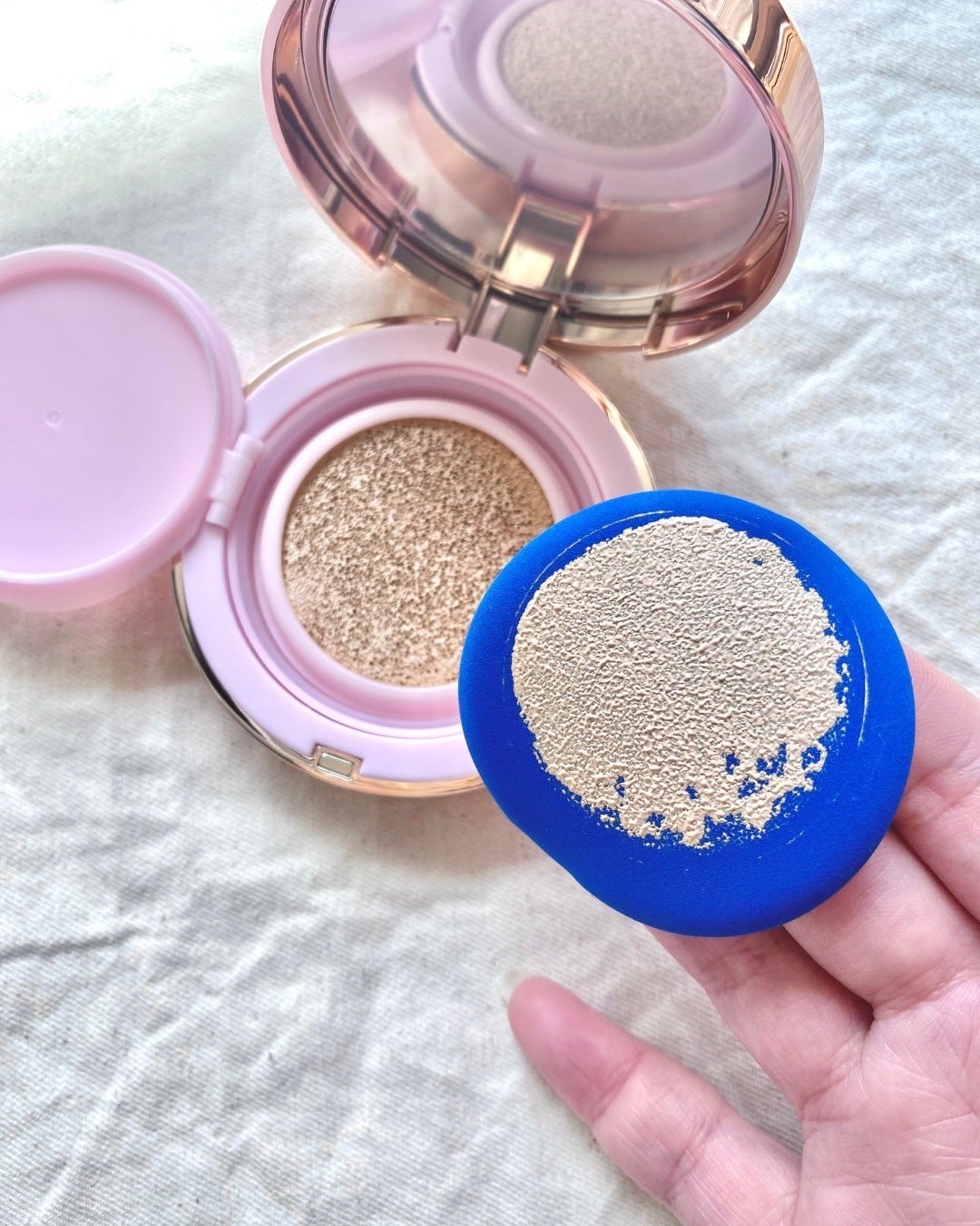 ピンクティーツリーカバープライマークッション/APLIN/クッションファンデーションを使ったクチコミ(5枚目)