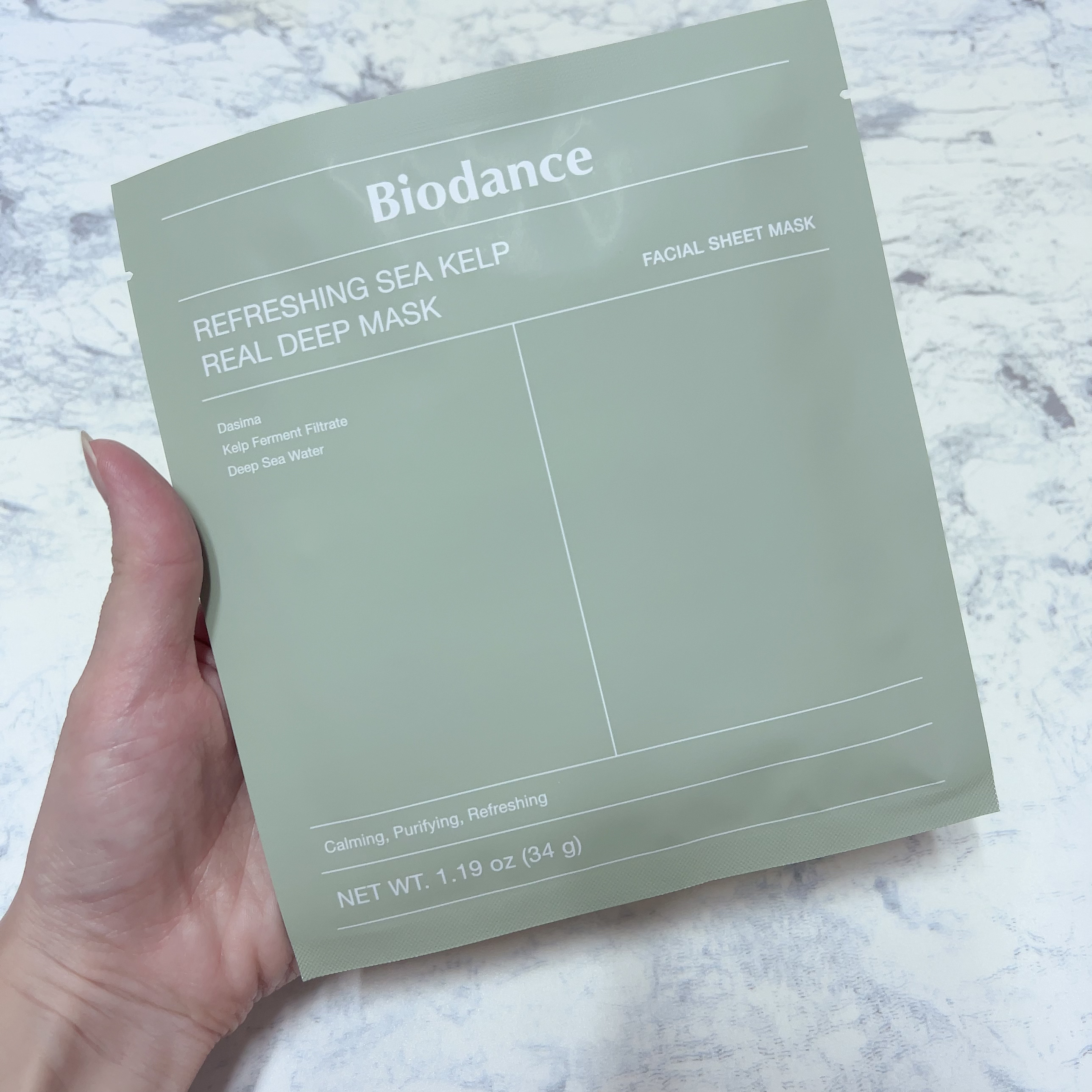リフレッシング シーケルプ リアルディープマスク/Biodance/シートマスク・パックを使ったクチコミ（2枚目）