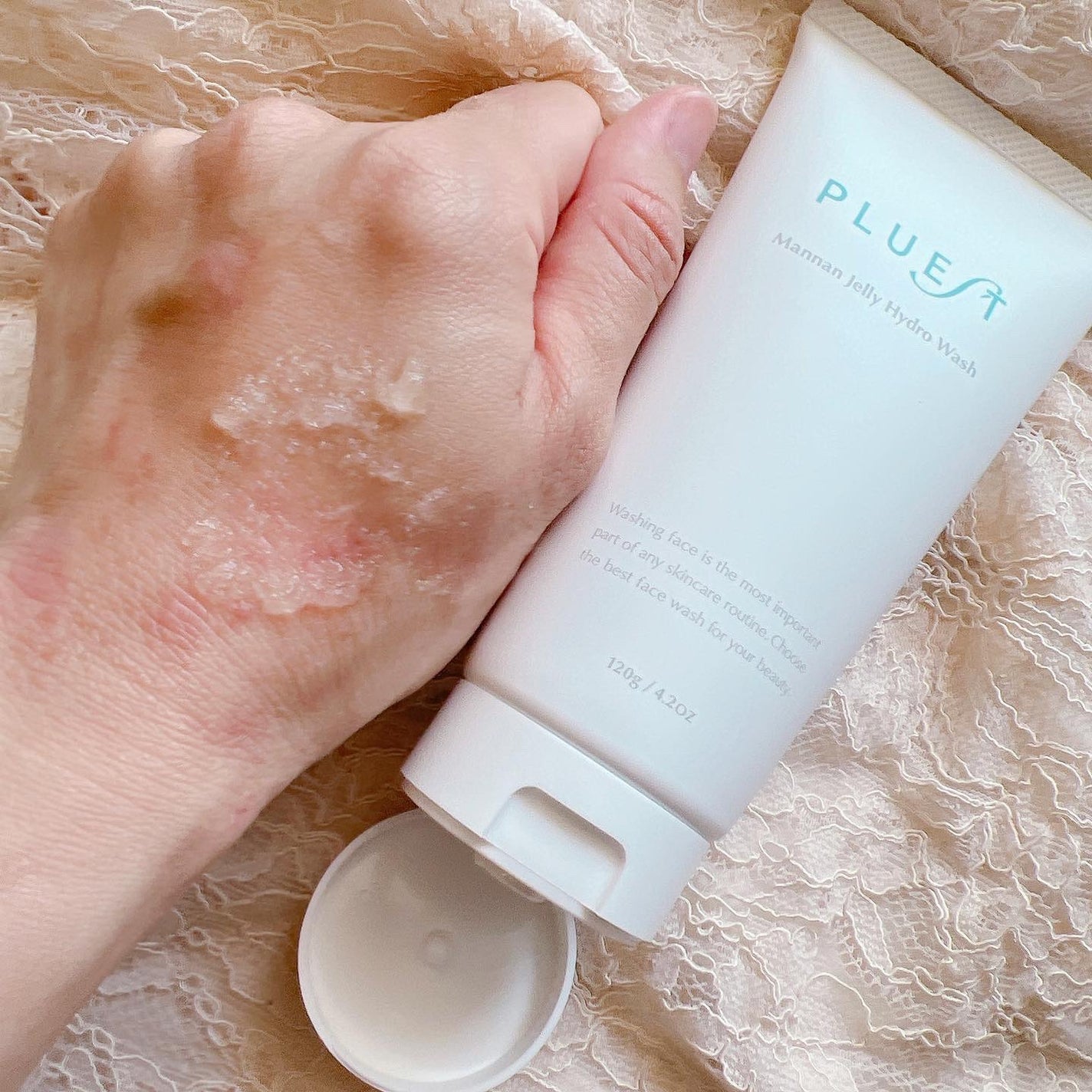 マンナンジェリーハイドロウォッシュ/PLUEST/洗顔料を使ったクチコミ(3枚目)