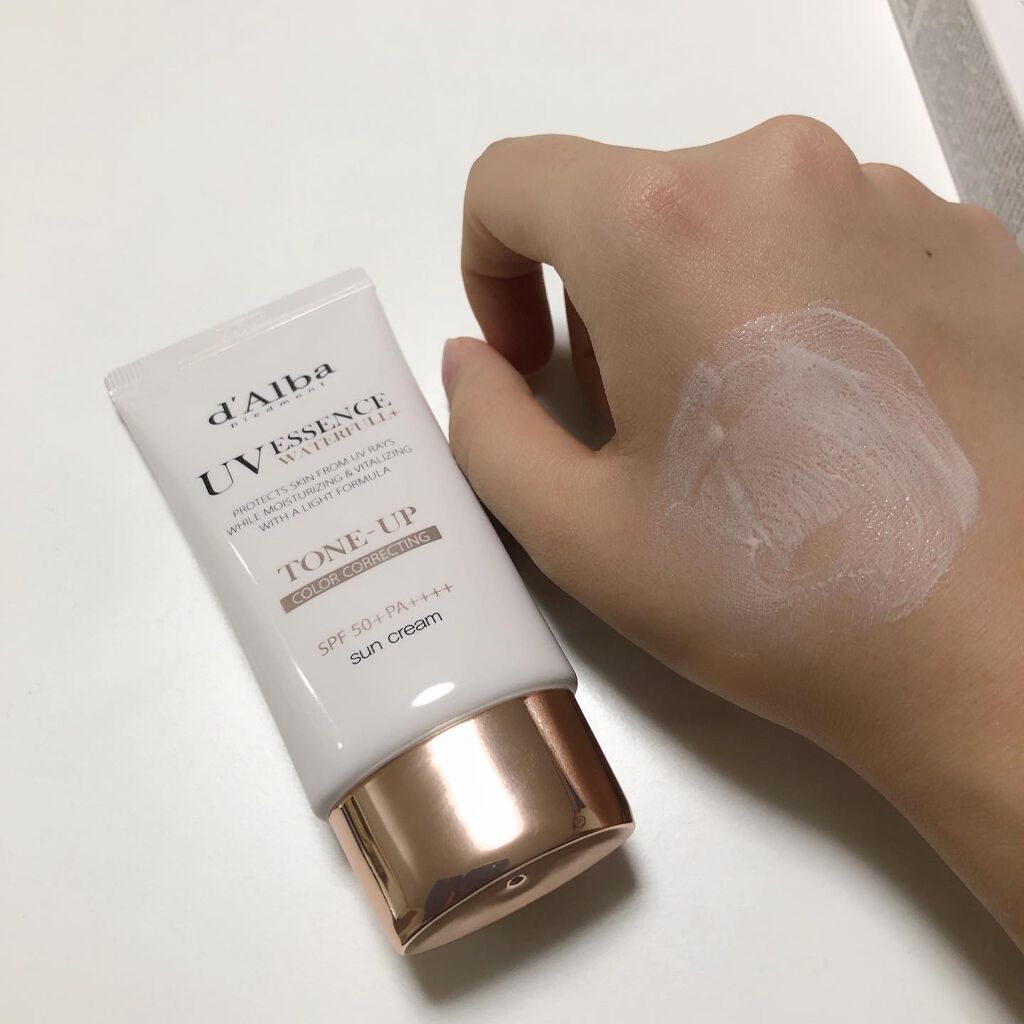 ウォータフルトーンアップサンクリーム/ダルバ/日焼け止めクリームを使ったクチコミ(2枚目)