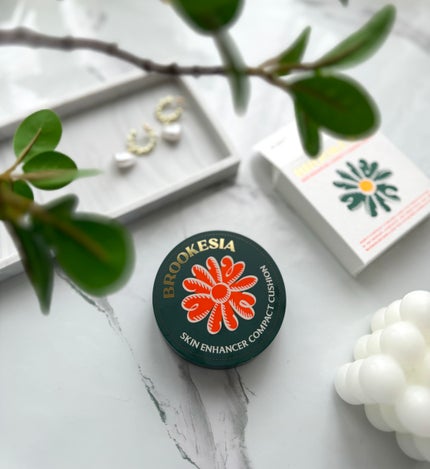 スキンエンハンサー コンパクト クッション (マット)/BROOKESIA/クッションファンデーションを使ったクチコミ(4枚目)