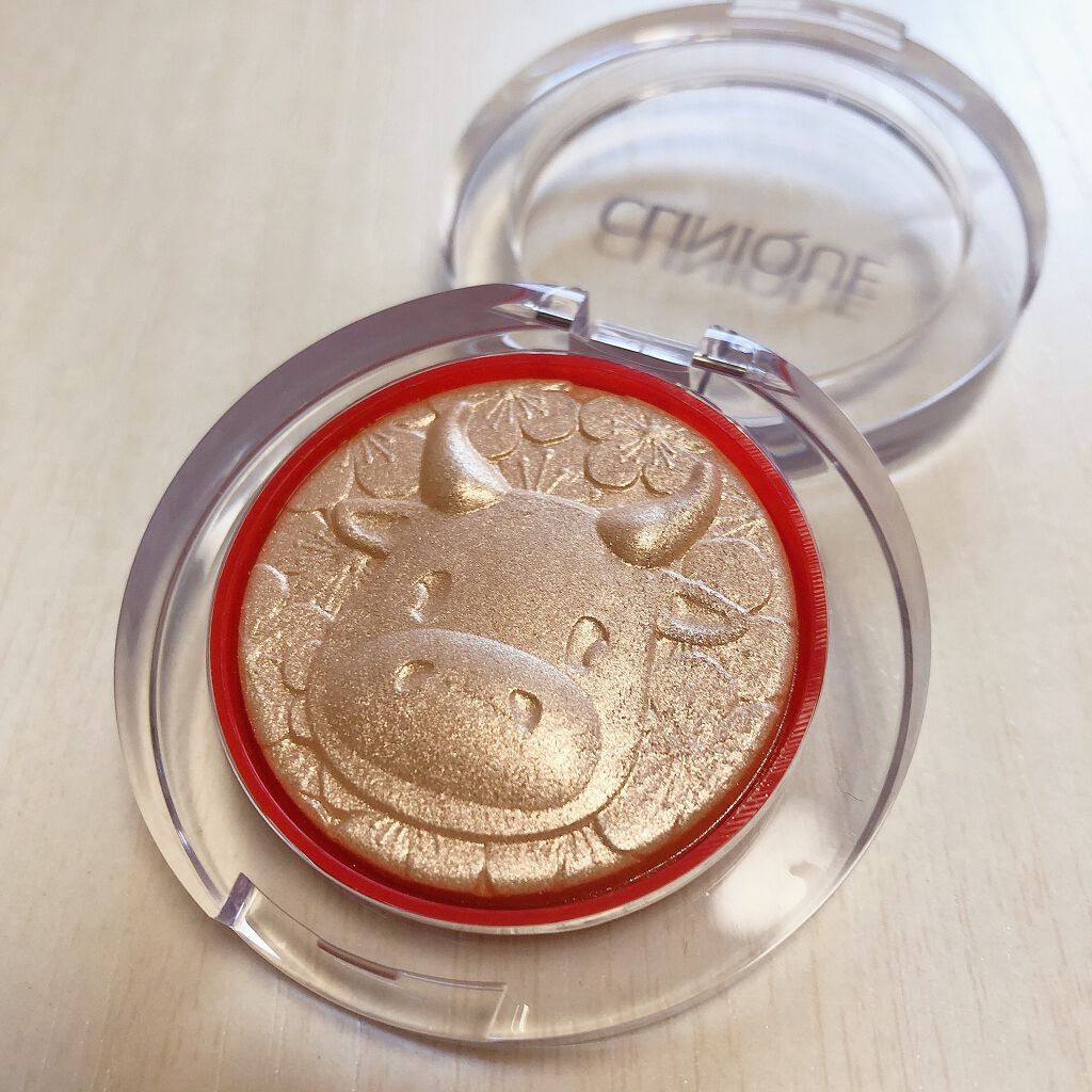 チーク ポップ ハイライター ゴールド セレブレーション ポップ/CLINIQUE/パウダーハイライトを使ったクチコミ(3枚目)