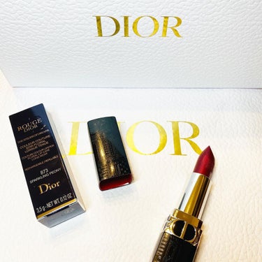 ルージュ ディオール 〈アトリエ オブ ドリームズ〉 873 スパークリング ピオニー メタリック/Dior/口紅を使ったクチコミ（3枚目）