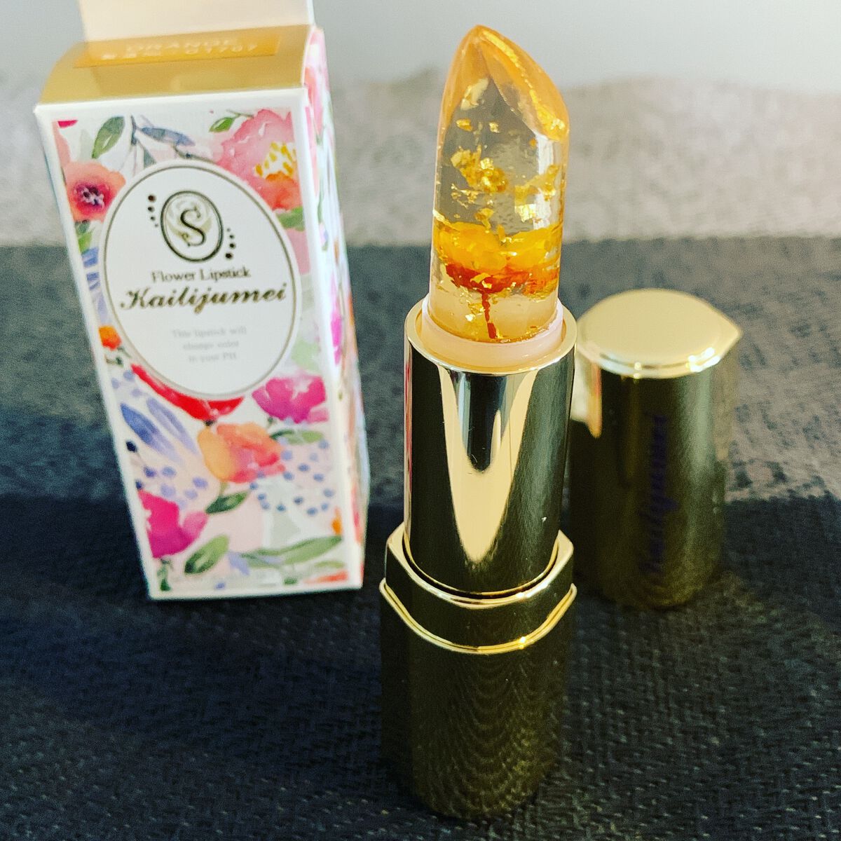 フラワーリップスティック 1.orange G