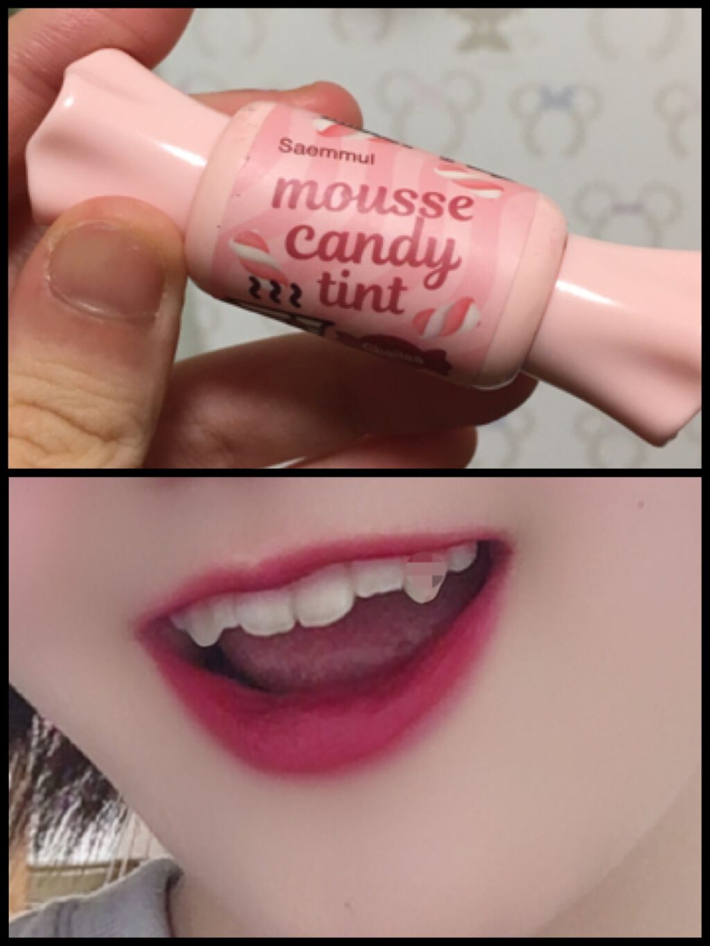 ムース キャンディー ティント/the SAEM/リップティントを使ったクチコミ（2枚目）