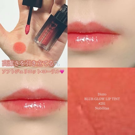 ブラーグロイリップティント/Dinto/リップティントを使ったクチコミ(6枚目)