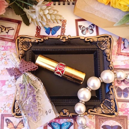 ルージュ ヴォリュプテ シャイン/YVES SAINT LAURENT BEAUTE/口紅を使ったクチコミ(2枚目)