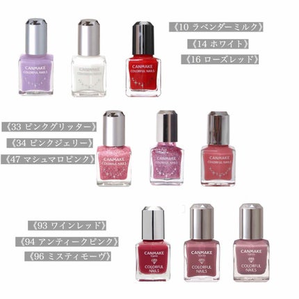 カラフルネイルズ/キャンメイク/マニキュアを使ったクチコミ(2枚目)