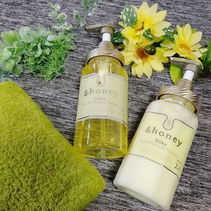 シルキー スムースモイスチャー シャンプー 1.0/ヘアトリートメント 2.0/&honey/市販シャンプーを使ったクチコミ(1枚目)