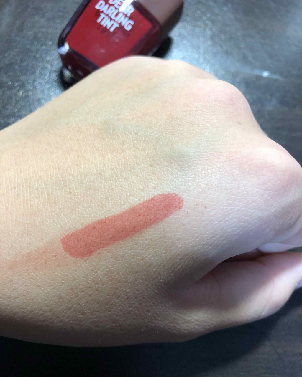 ディアダーリン ウォータージェルティント （アイスティント）/ETUDE/口紅を使ったクチコミ（3枚目）