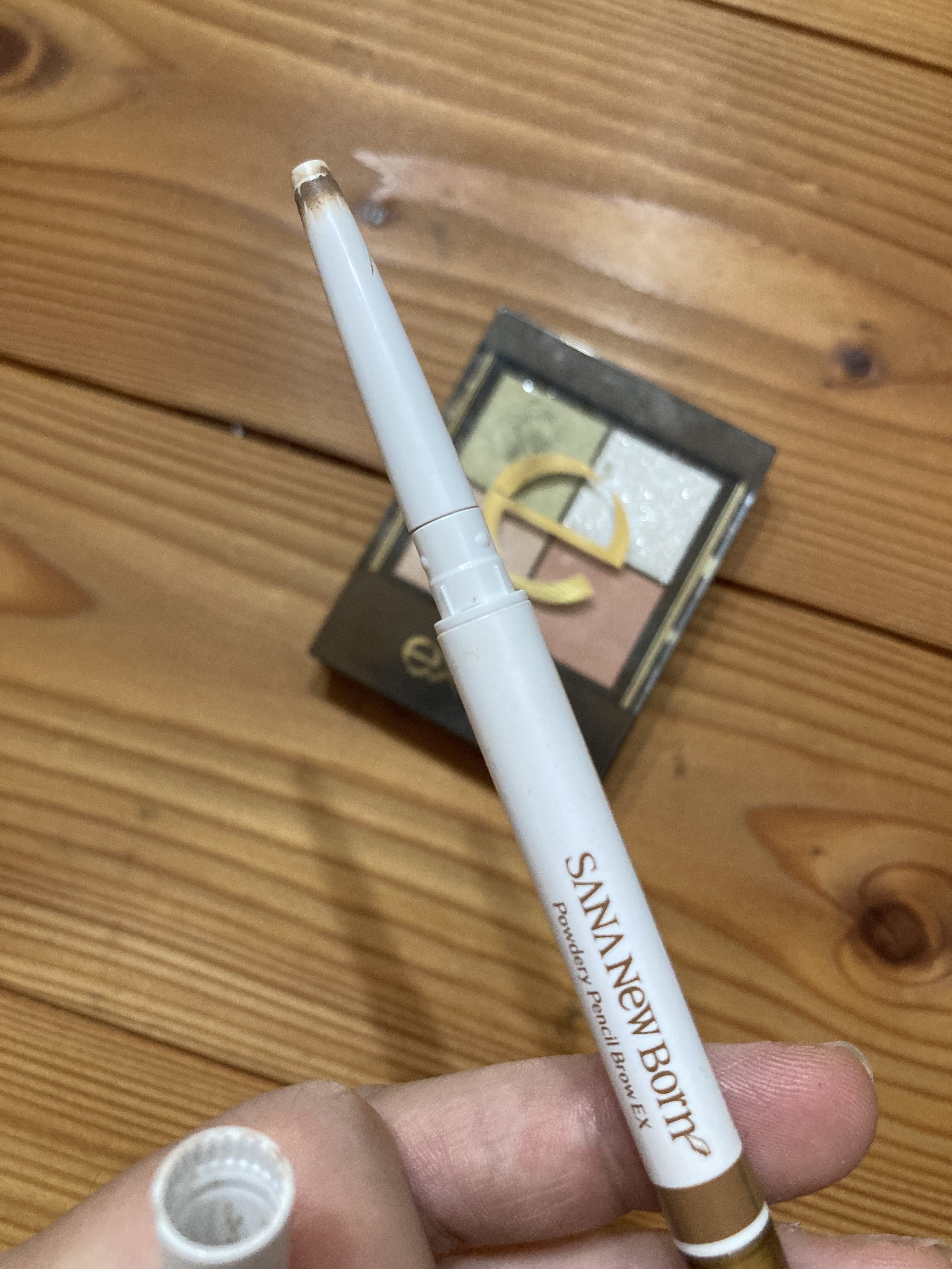 パウダリーペンシルブロウEX 03：キャメルブラウン/サナ ニューボーン/アイブロウペンシルを使ったクチコミ（3枚目）