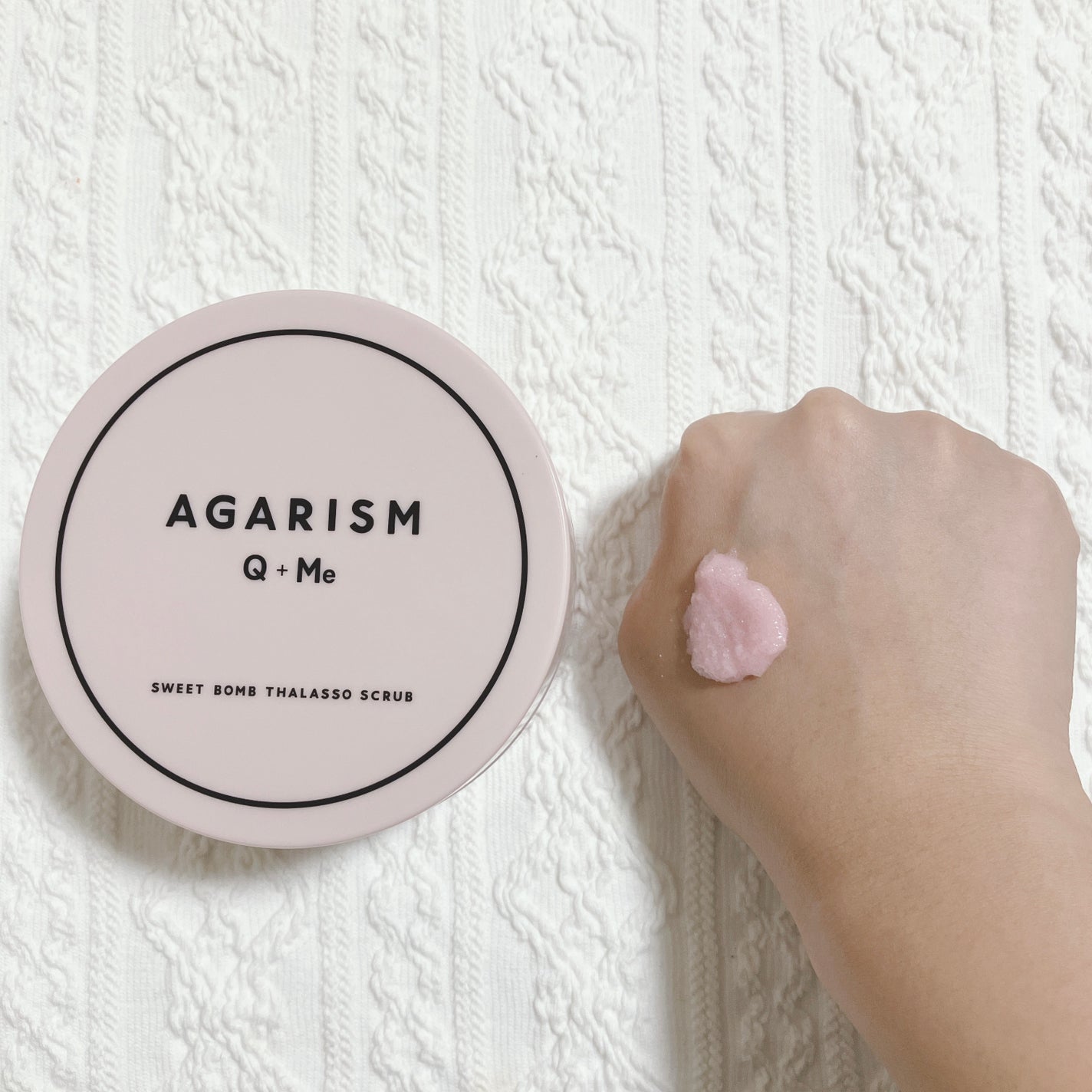 Q+Me スウィート ボム タラソ スクラブ/AGARISM/バスト・ヒップケアを使ったクチコミ(2枚目)