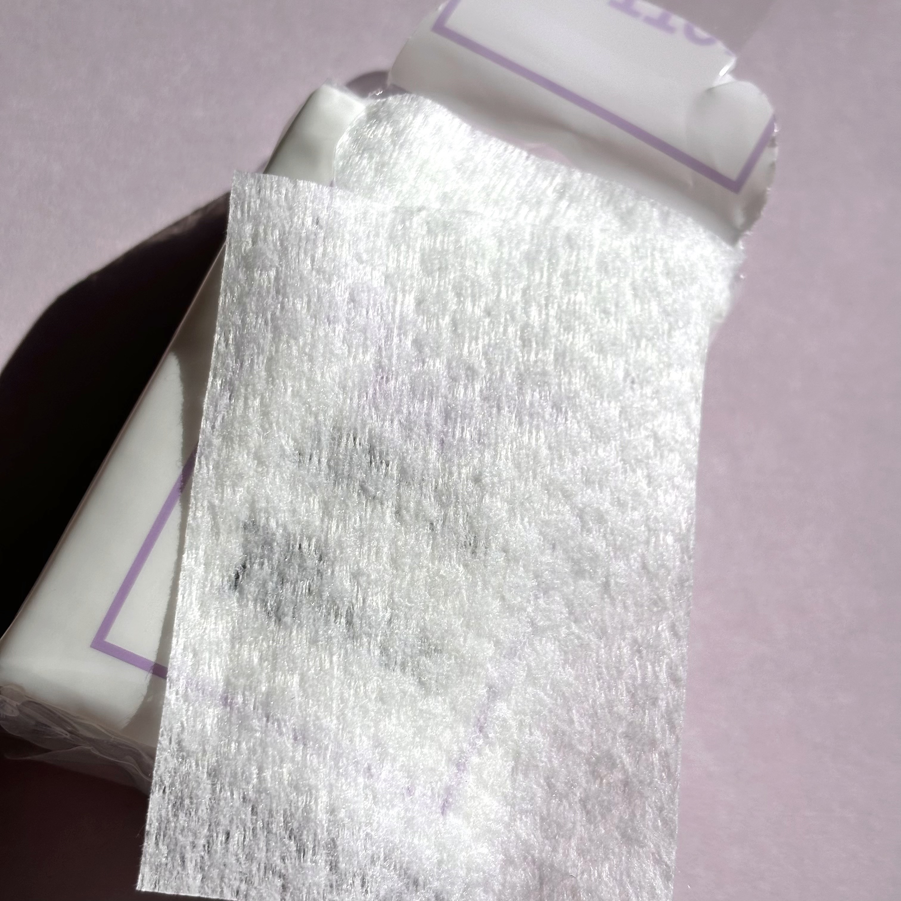 化粧コットン スリムタイプ/DAISO/拭き取り化粧水を使ったクチコミ（2枚目）