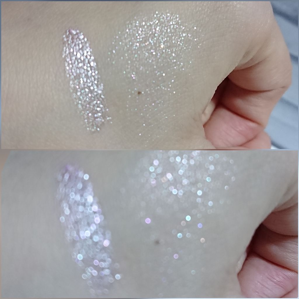 グリッター&グロウ リキッドアイシャドウ/stila/グリッターを使ったクチコミ（3枚目）