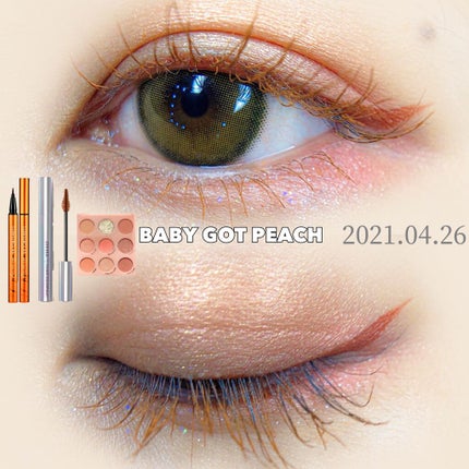 Eye Palette-Baby Got Peach /ColourPop/ã¢ã€ã·ã£ããŠãã¬ããã䜿ã£ãã¯ãã³ãïŒ1æç®ïŒ