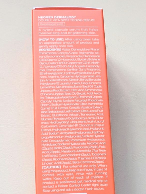 ダブルビタスポットトーニングセラム/NEOGEN/美容液を使ったクチコミ（3枚目）