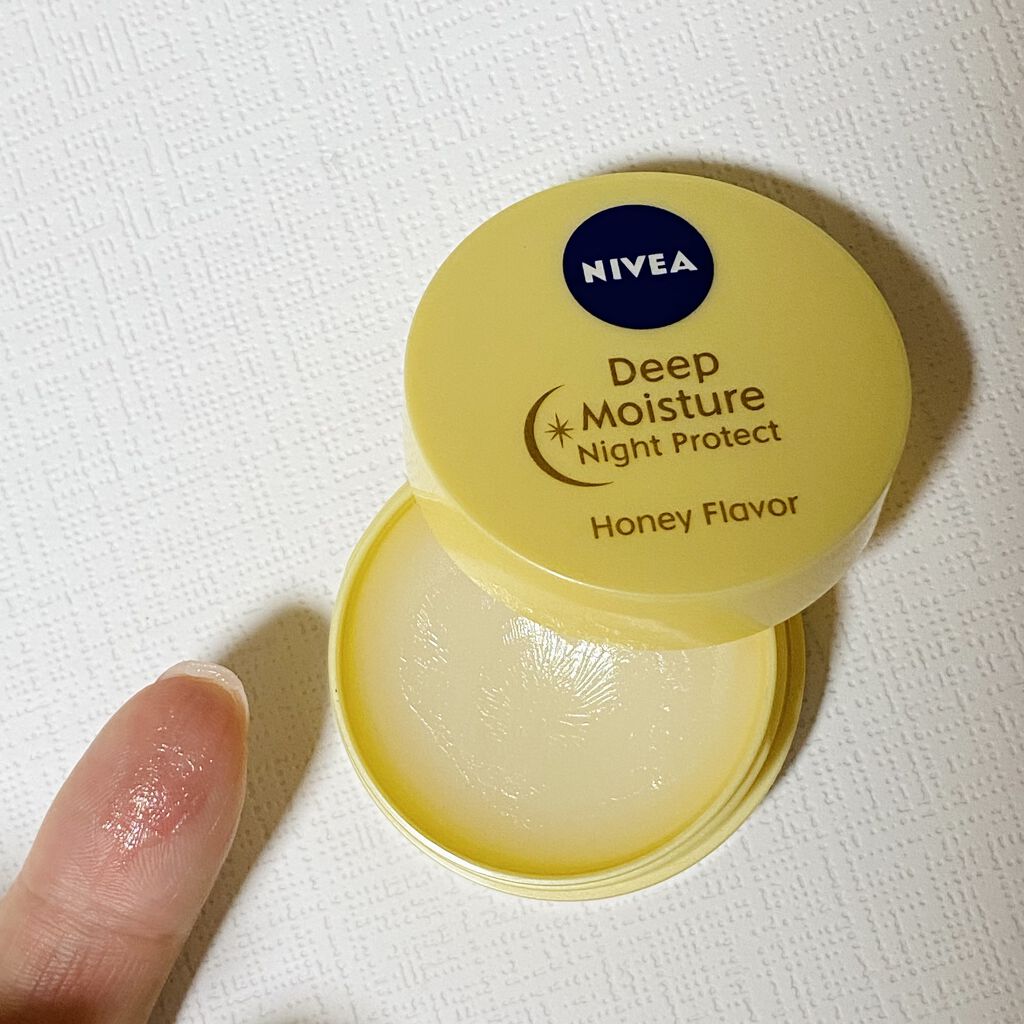 ディープモイスチャーナイトプロテクト はちみつの香り/ニベア/リップマスクを使ったクチコミ（2枚目）