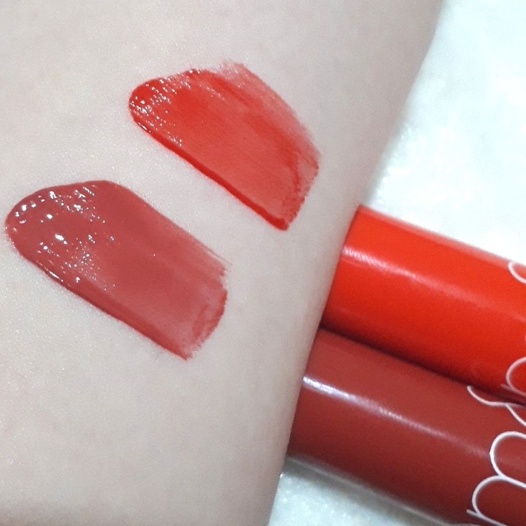 ジューシーラスティングティント/rom&nd/リップティントを使ったクチコミ(2枚目)