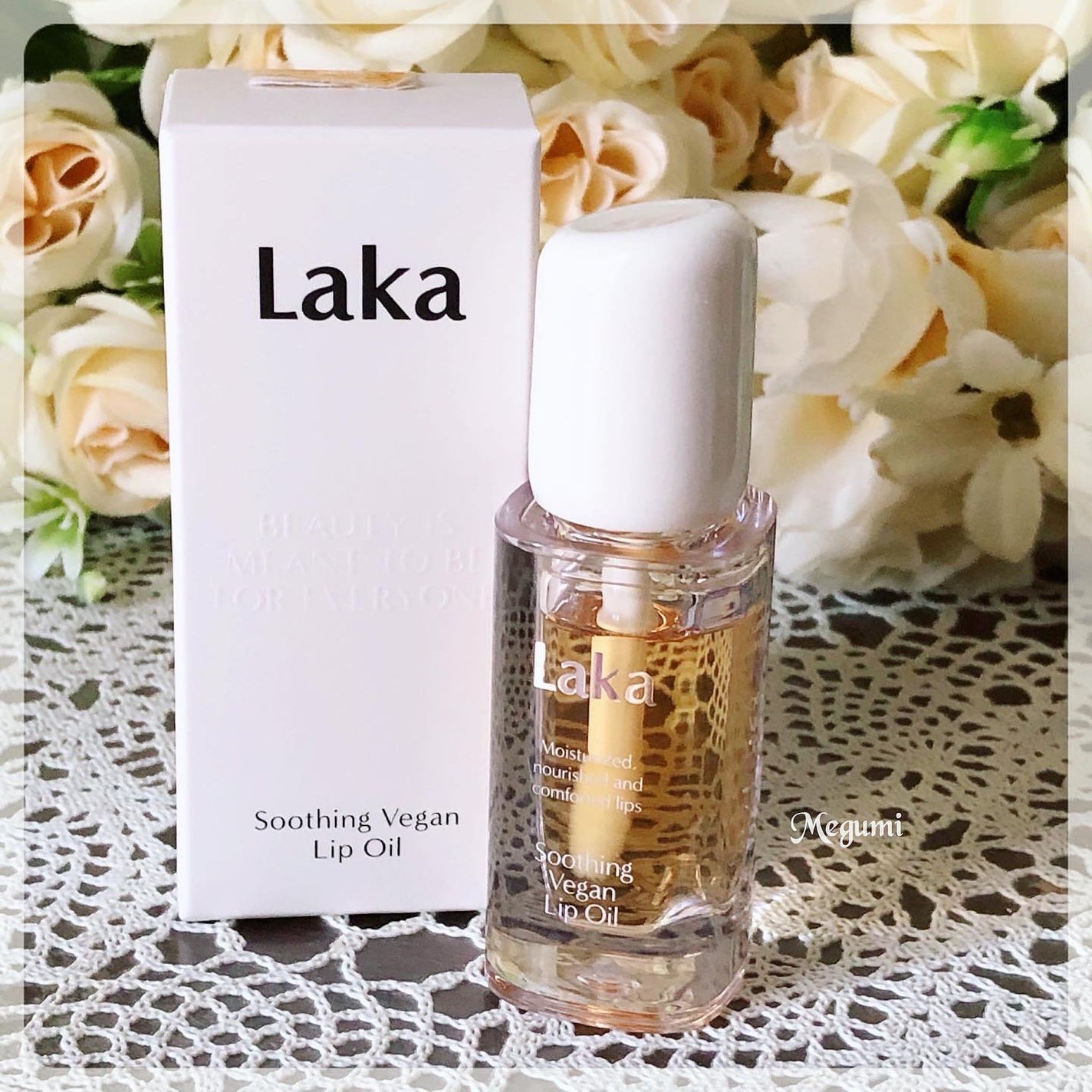スージングヴィーガンリップオイル/Laka/リップオイルを使ったクチコミ(7枚目)