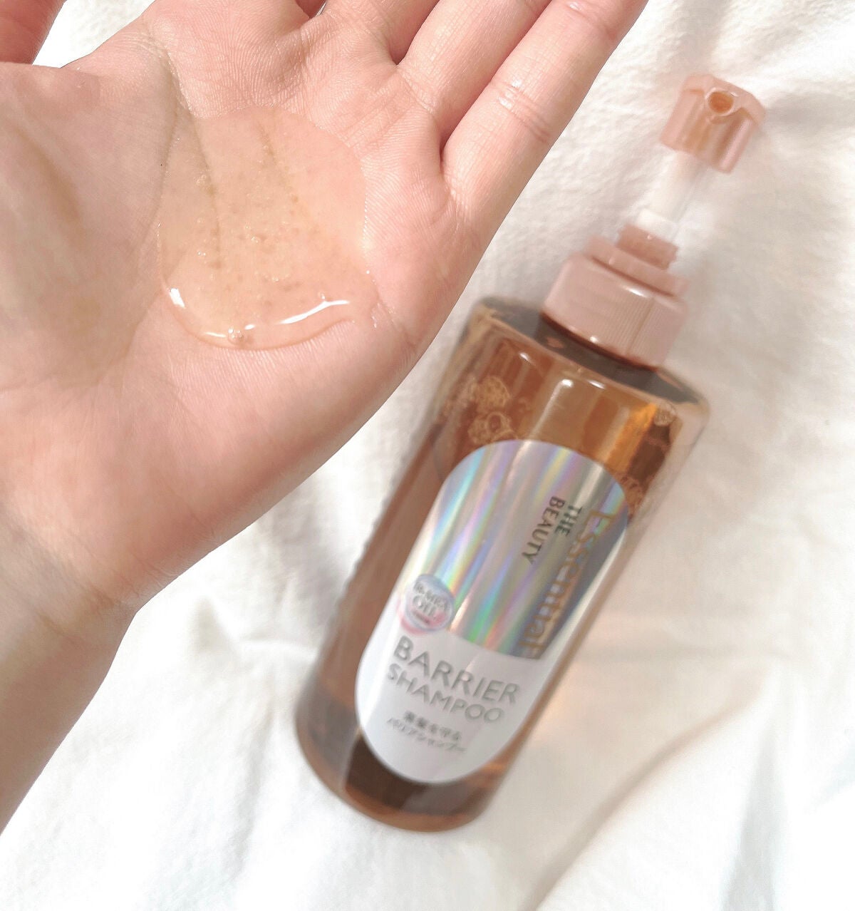 ザビューティ 髪のキメ美容素髪を守る バリアシャンプー/コンディショナー/エッセンシャル/シャンプー・コンディショナーを使ったクチコミ(2枚目)