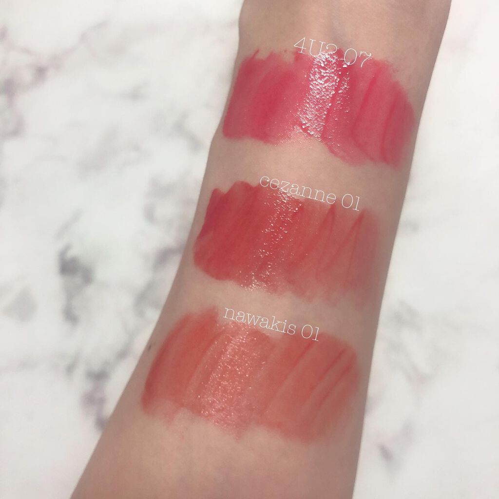 ミネラルティントオイル #07 ブリンクピンク/4U2/リップティントを使ったクチコミ（3枚目）