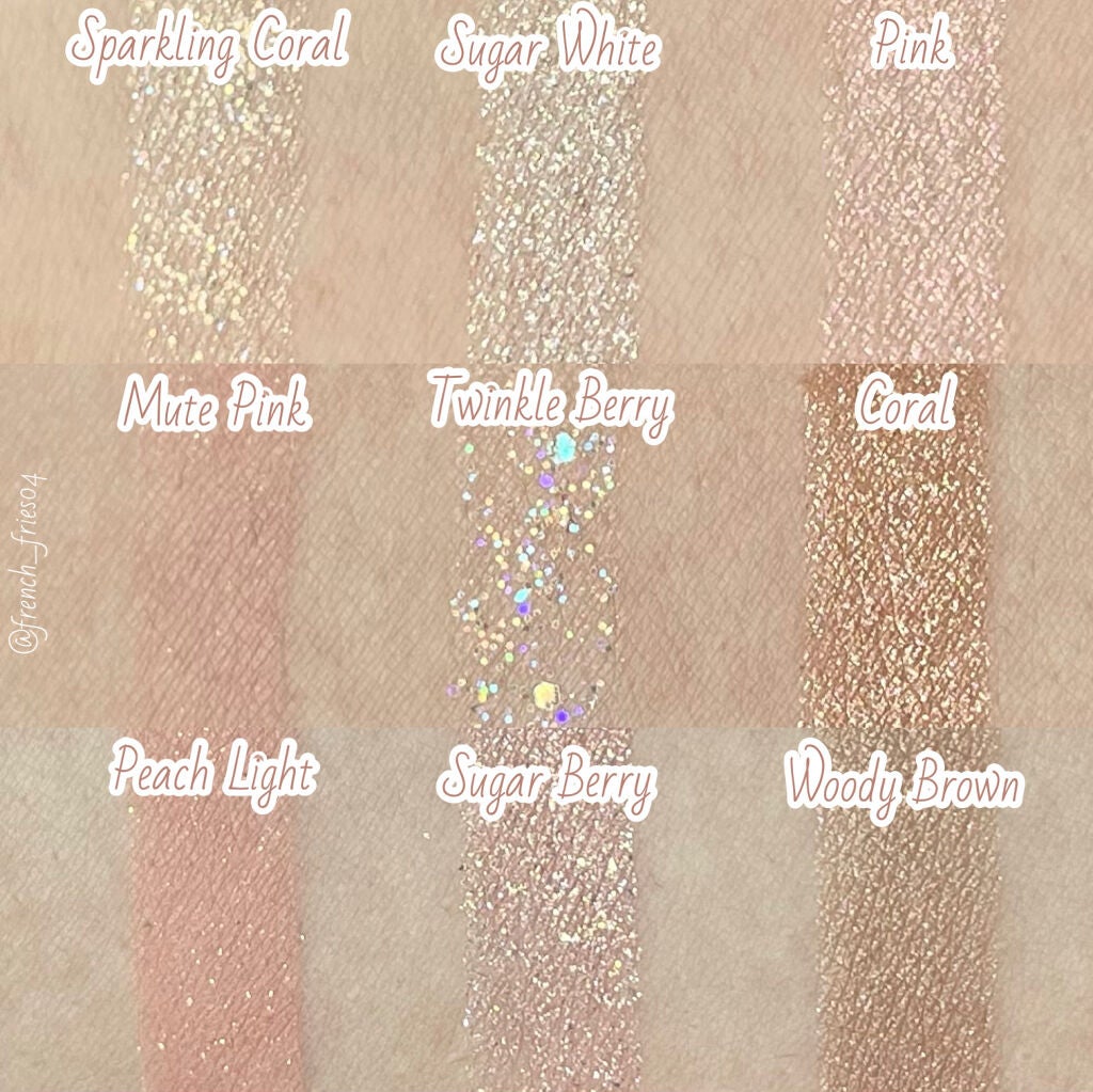 グリッターアイシャドウパレット/heimish/アイシャドウパレットを使ったクチコミ(4枚目)