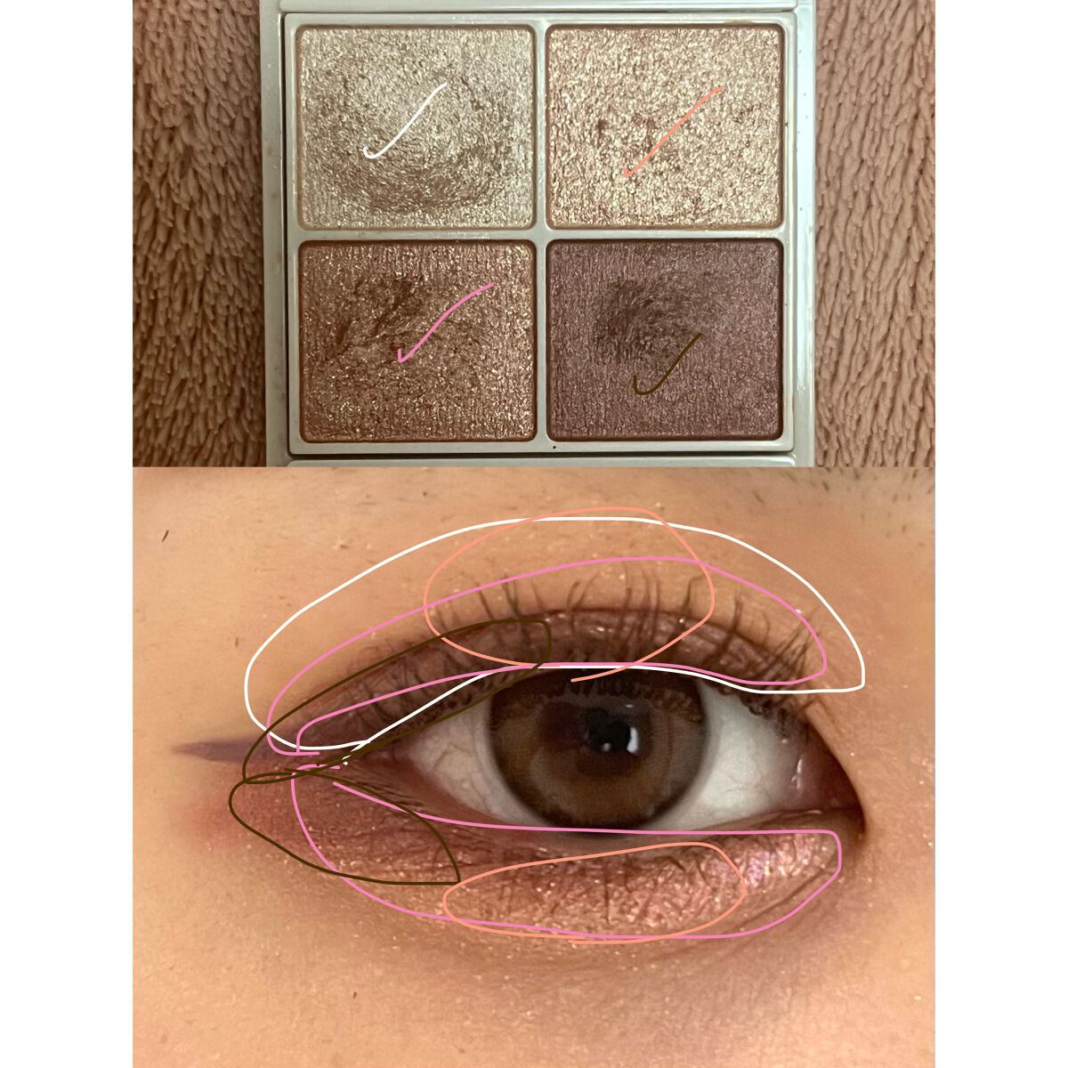 シルキースフレアイズ/キャンメイク/アイシャドウパレットを使ったクチコミ（2枚目）