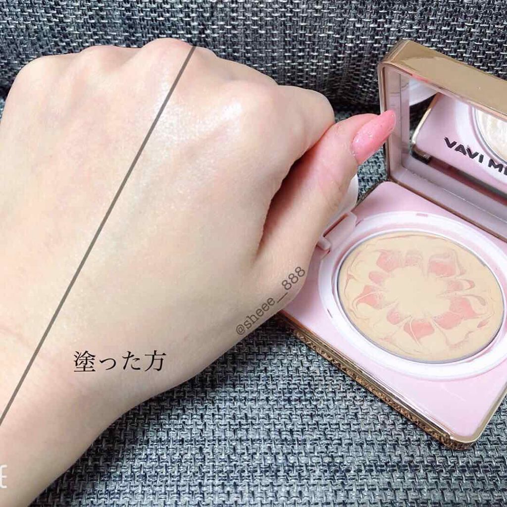 ピンクピーチマーブルパクト/VAVI MELLO/クリーム・エマルジョンファンデーションを使ったクチコミ（3枚目）