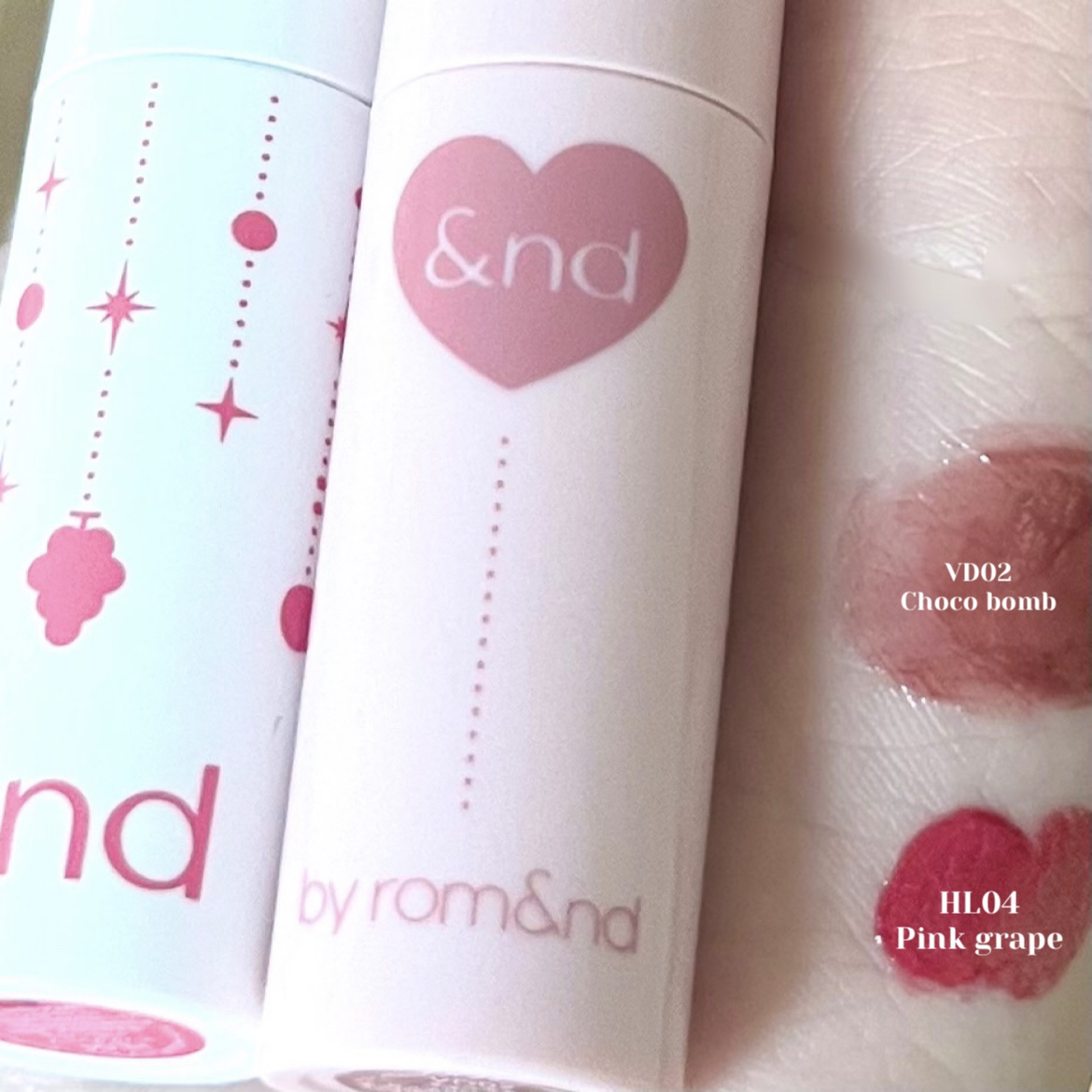 アンドバイロムアンド　グラッシーボムティント/&nd by rom&nd/リップティントを使ったクチコミ（3枚目）