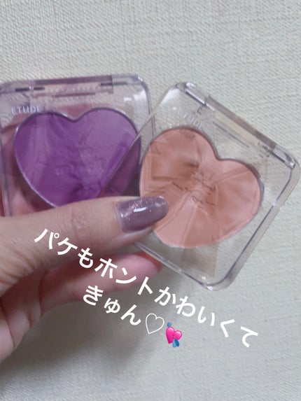 ハートポップブラッシャー/ETUDE/パウダーチークを使ったクチコミ(4枚目)