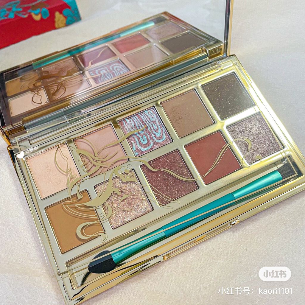 10色アイシャドウパレット 敦煌博物館シリーズ/CARSLAN/アイシャドウパレットを使ったクチコミ(2枚目)