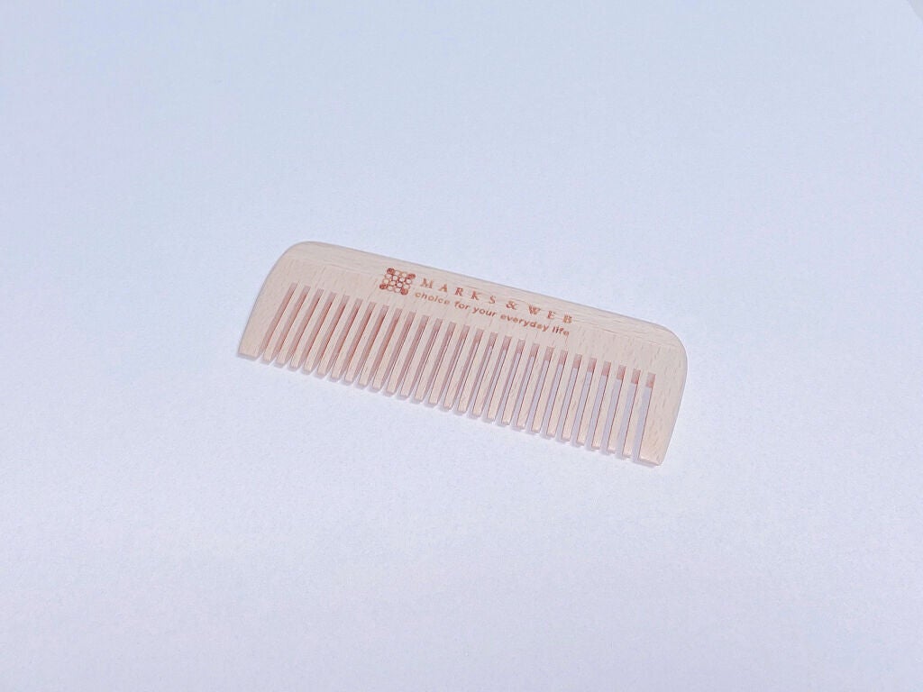 ウッドヘアブラシ ナチュラル/MARKS&WEB/ヘアブラシを使ったクチコミ(3枚目)