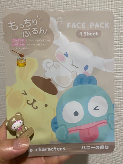 サンリオキャラクターズ フェイスパック/サンリオ/シートマスク・パックを使ったクチコミ(1枚目)
