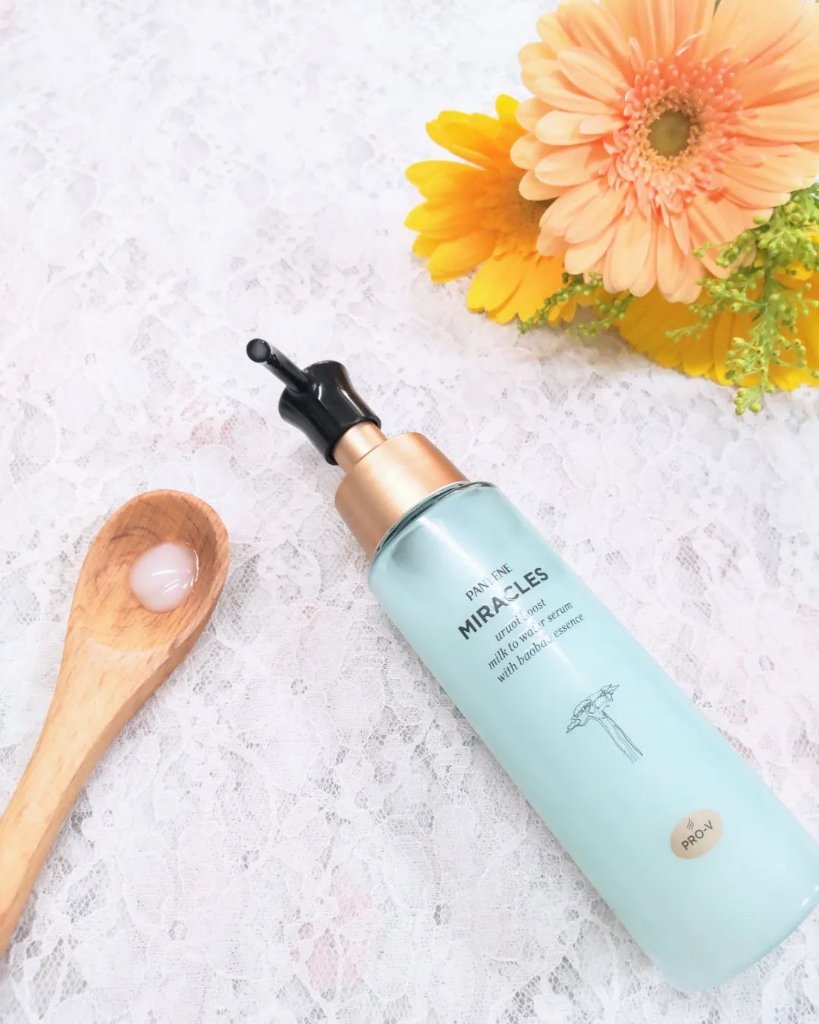 ミラクルズ うるおいブーストミルクウォーターセラム/パンテーン/アウトバストリートメントを使ったクチコミ（2枚目）