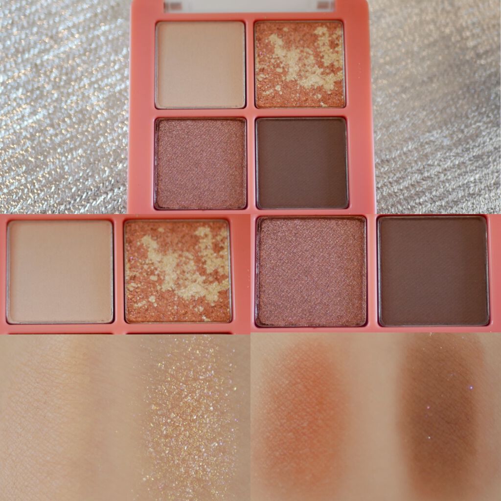 クリスタルハートロックシャドウ CH04 ジンジャーコフレ/BLACK ROUGE/アイシャドウパレットを使ったクチコミ（2枚目）