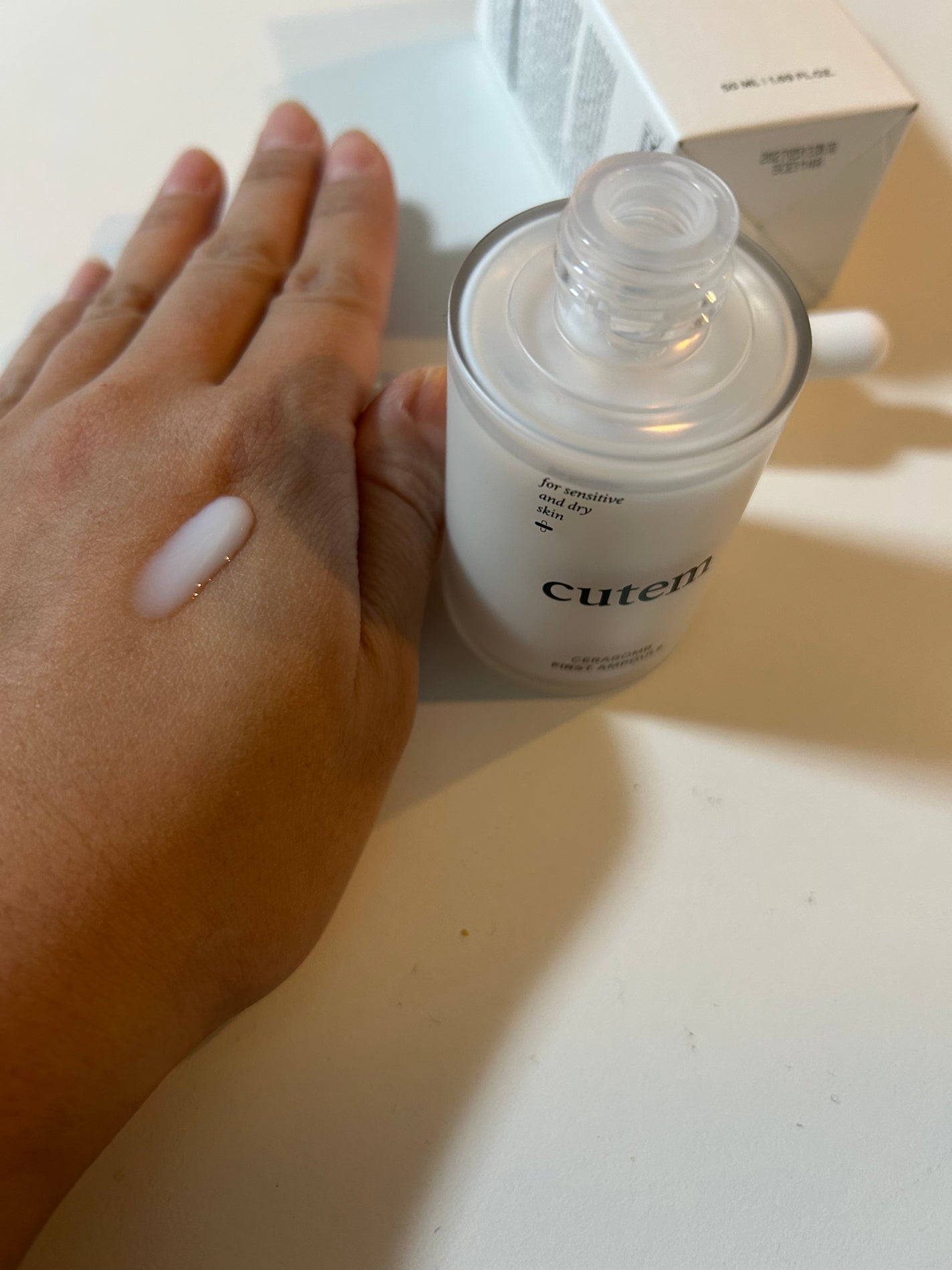 セラボムファーストアンプル/cutem/フェイスクリームを使ったクチコミ(3枚目)
