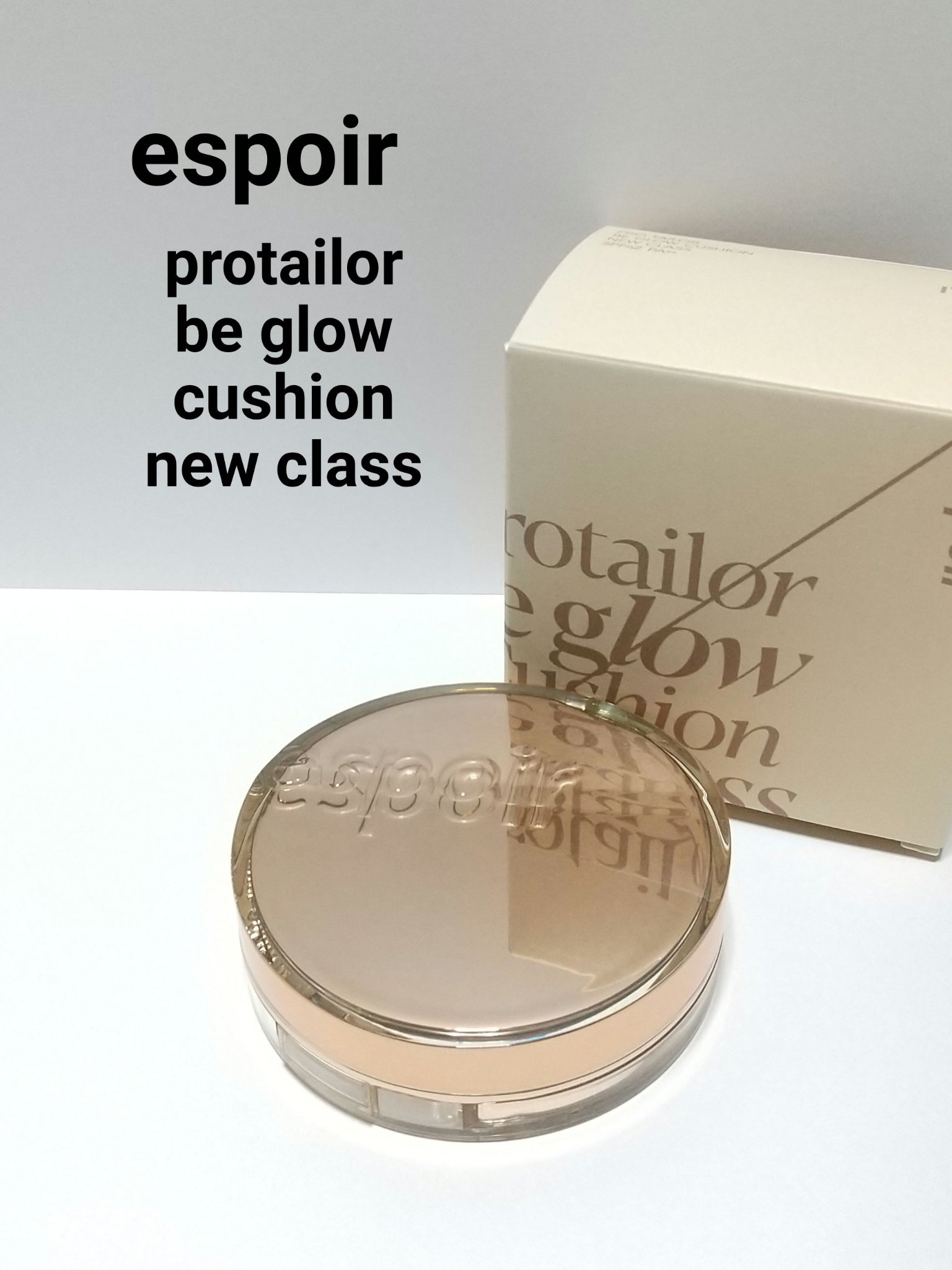 プロテーラービーグロウクッション ニュークラス 21 アイボリー/espoir/クッションファンデーションを使ったクチコミ（1枚目）