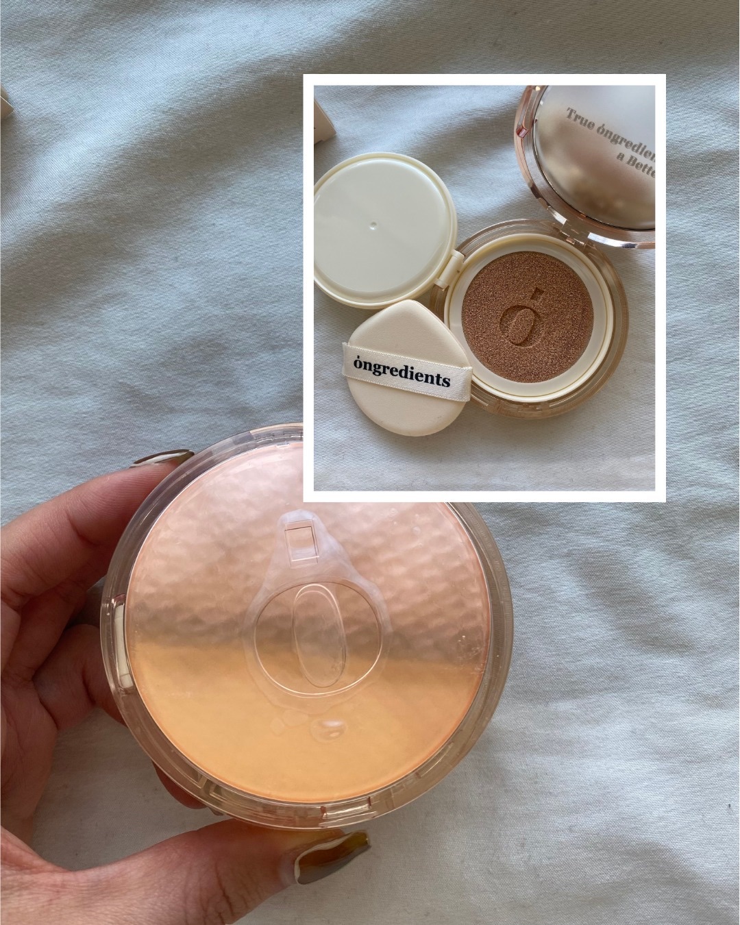 スキンバリアグロウカバークッション/Ongredients/クッションファンデーションを使ったクチコミ（2枚目）