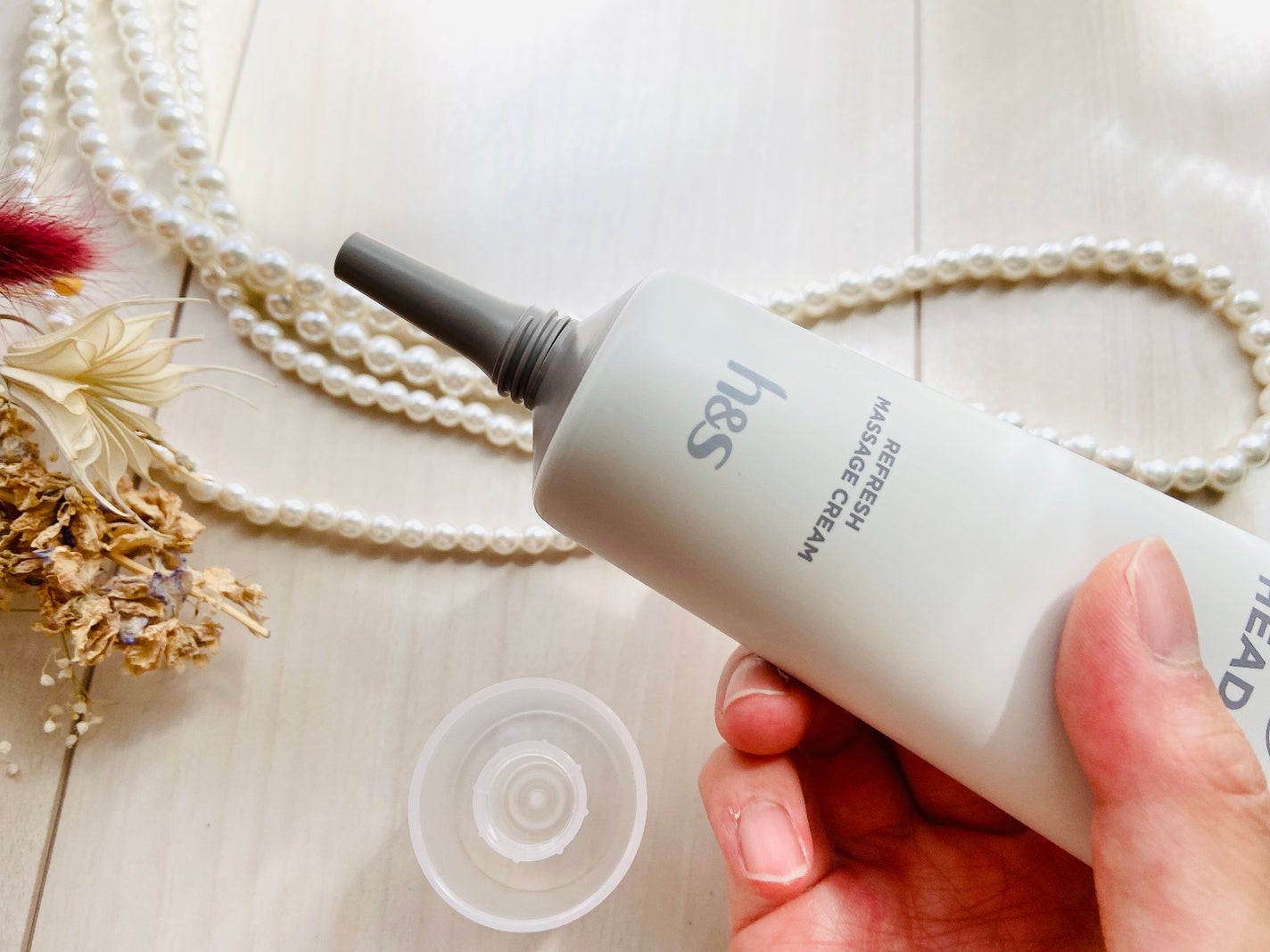 リフレッシュ マッサージクリーム/h&s/洗い流すヘアトリートメントを使ったクチコミ(4枚目)